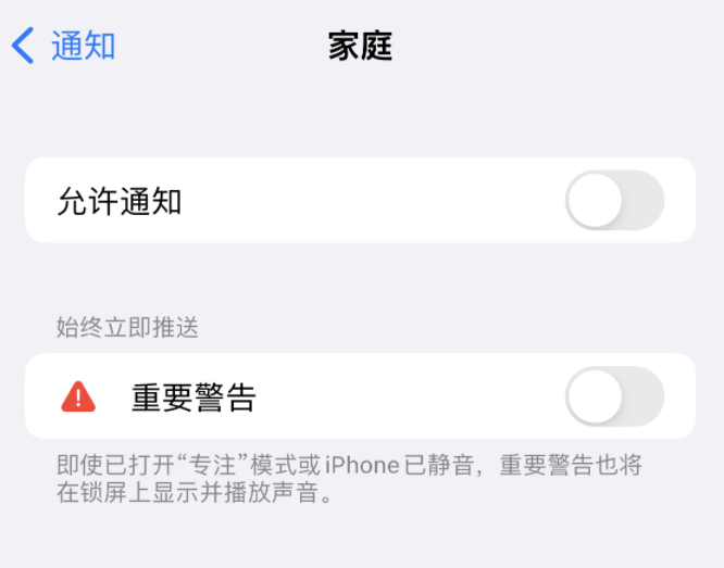 阜沙镇苹果14维修分享iPhone14系列机型弹出“家庭”警告后卡死如何解决 