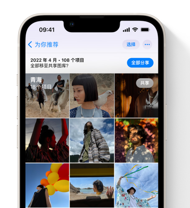 阜沙镇苹果维修网点分享在 iPhone 上使用共享图库 