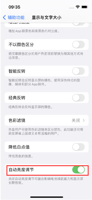 阜沙镇苹果15维修店分享iPhone 15 Pro系列屏幕亮度 